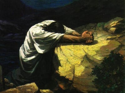 Jesus in Gethsemane