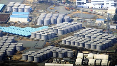 Radioactive water storage tanks