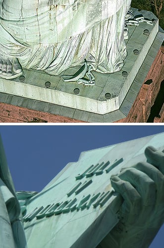 Statue of Liberty details