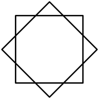 An eight-pointed star